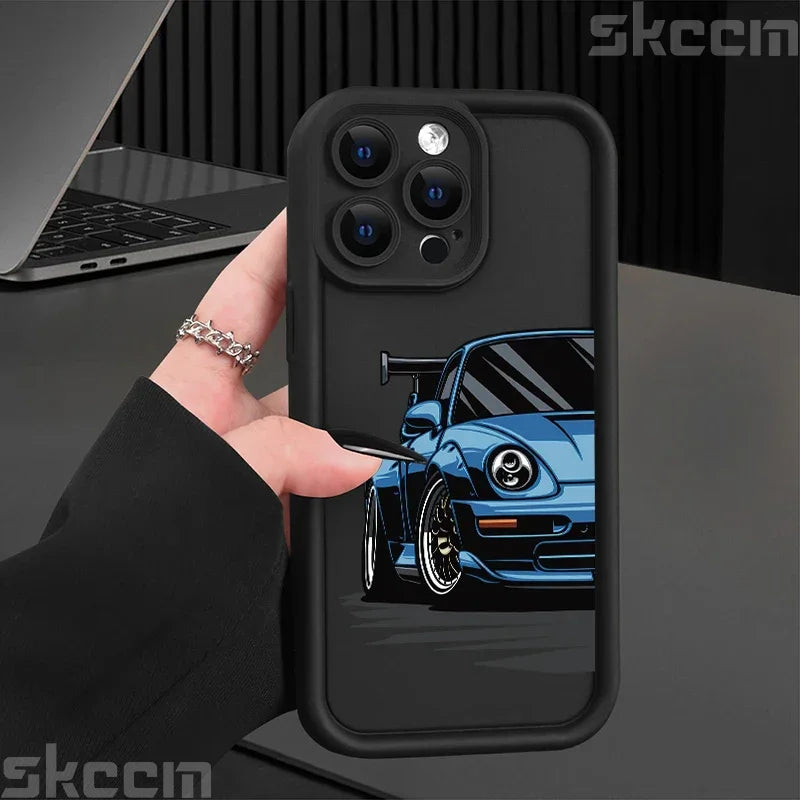 Car Pattern Silicone Phone Case