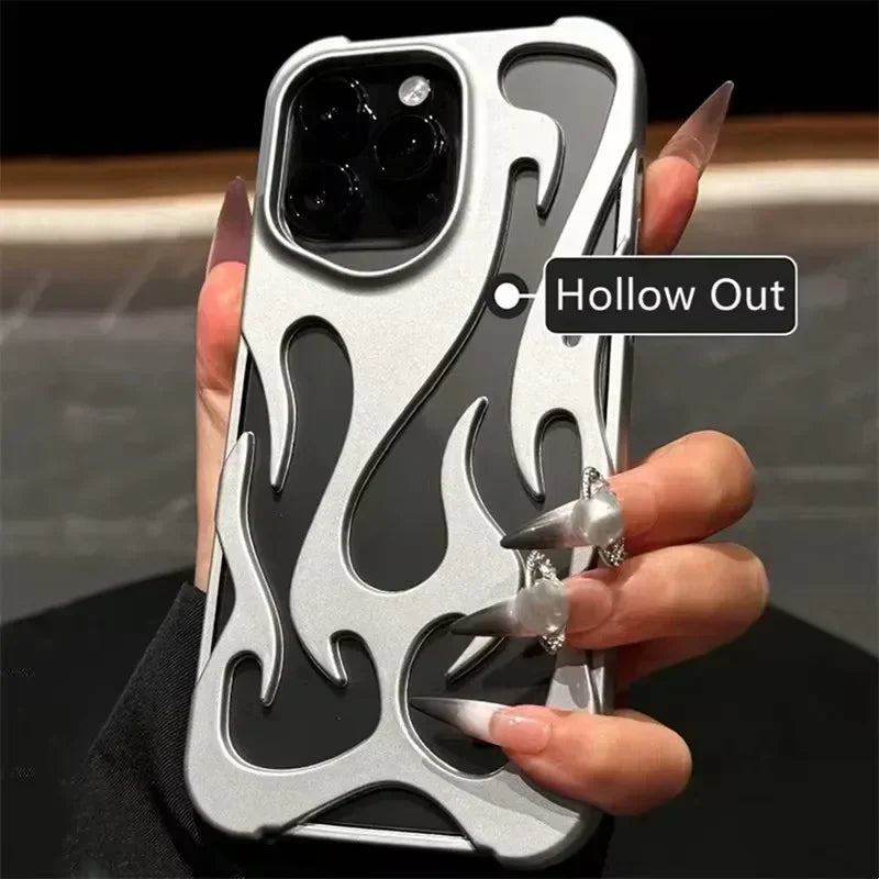 3D Hollowed Flame Phone Case