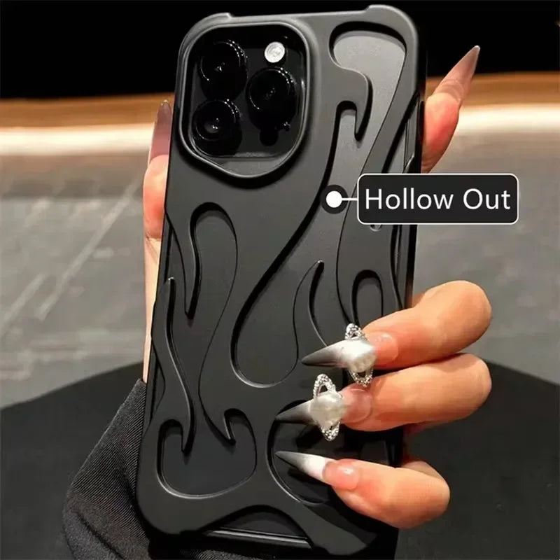 3D Hollowed Flame Phone Case