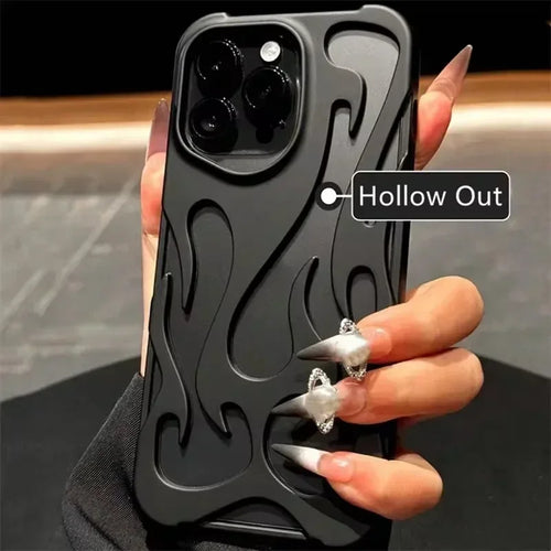 3D Hollowed Flame Phone Case