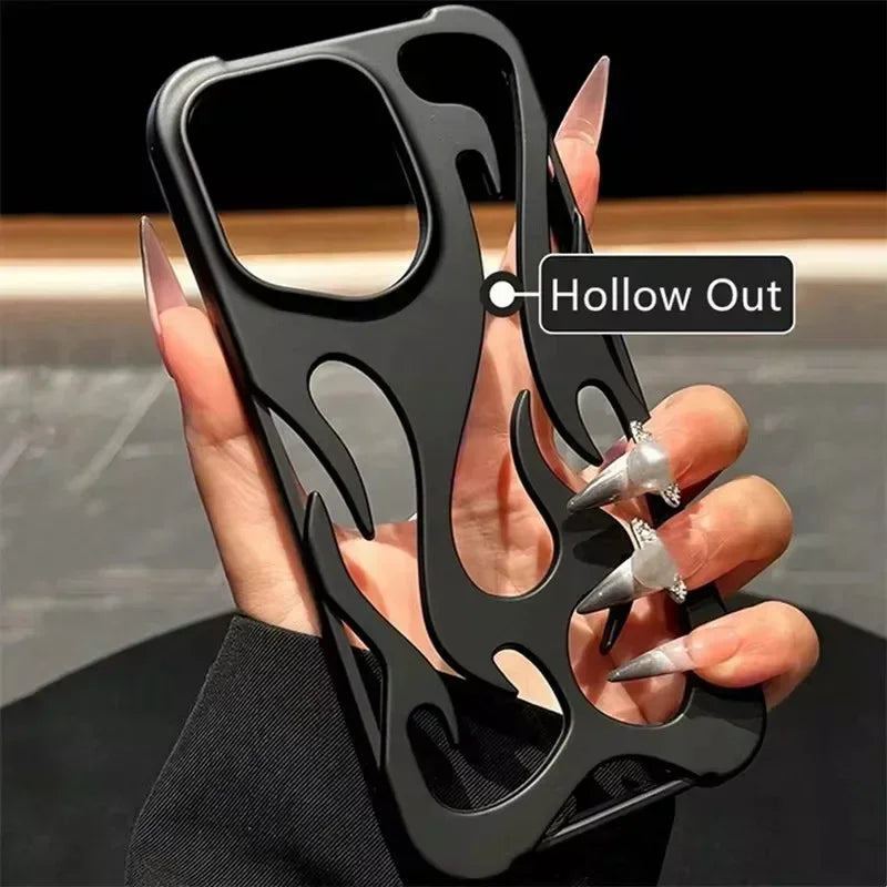 3D Hollowed Flame Phone Case
