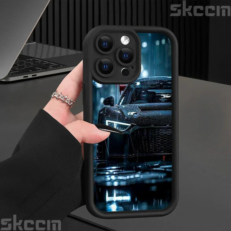 Car Pattern Silicone Phone Case