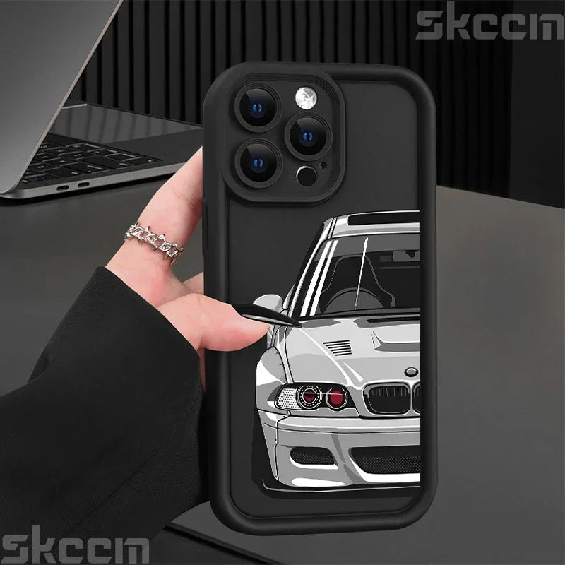 Car Pattern Silicone Phone Case