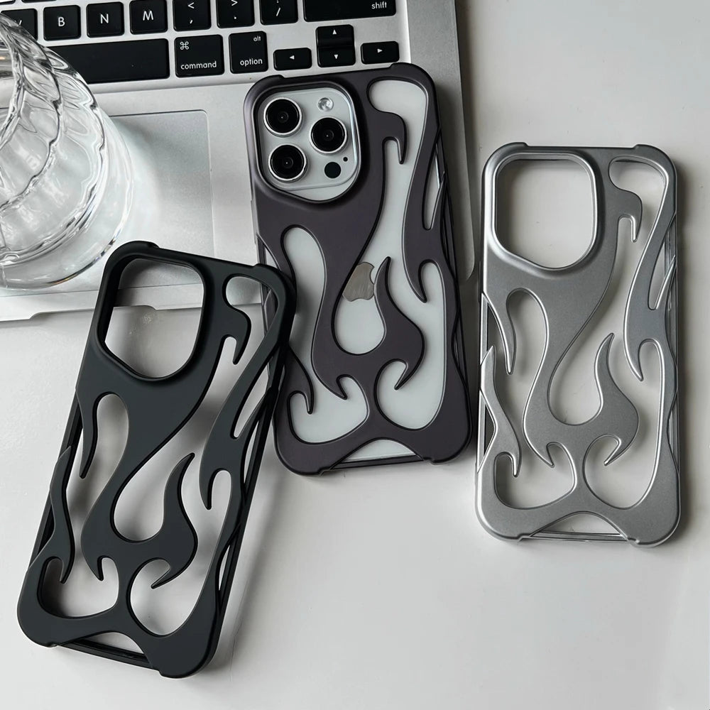 3D Hollowed Flame Phone Case