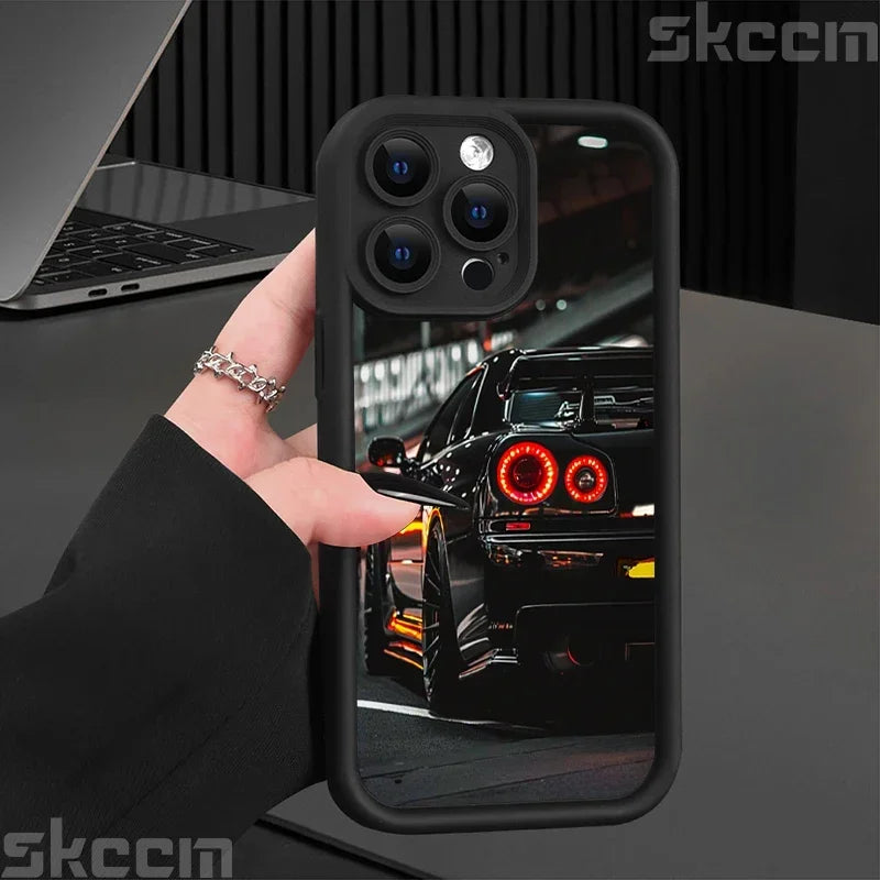 Car Pattern Silicone Phone Case