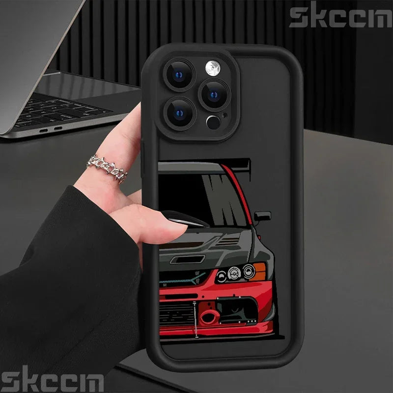 Car Pattern Silicone Phone Case