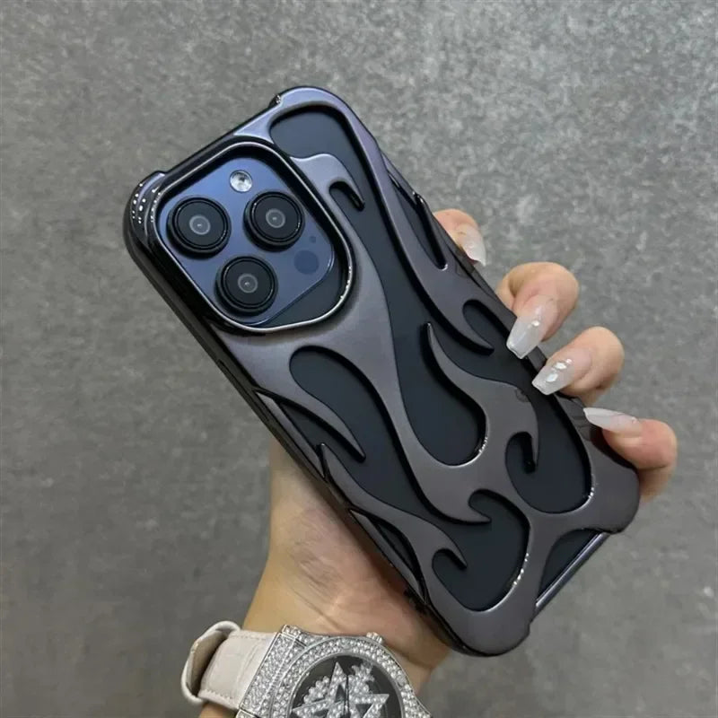 3D Hollowed Flame Phone Case
