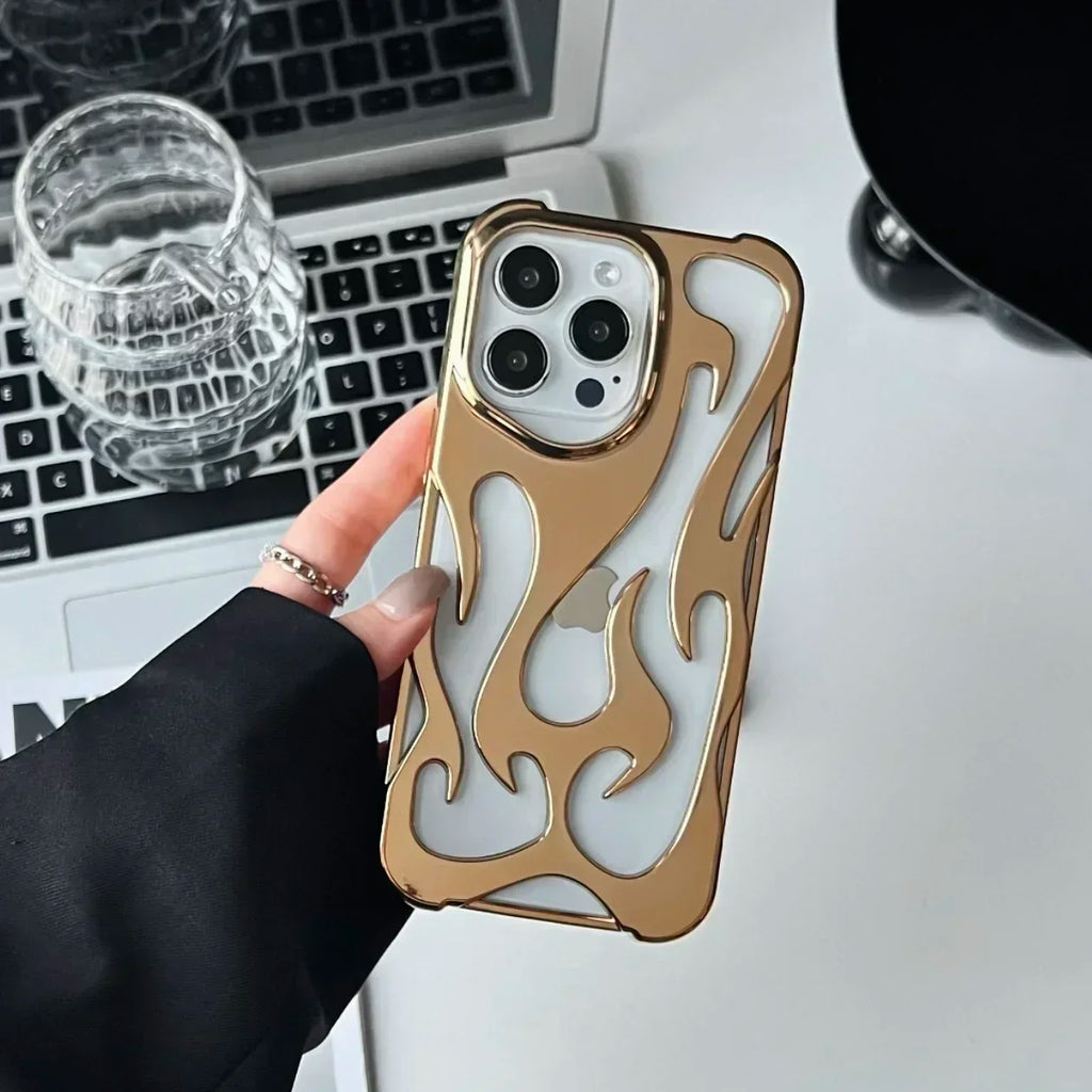 3D Hollowed Flame Phone Case